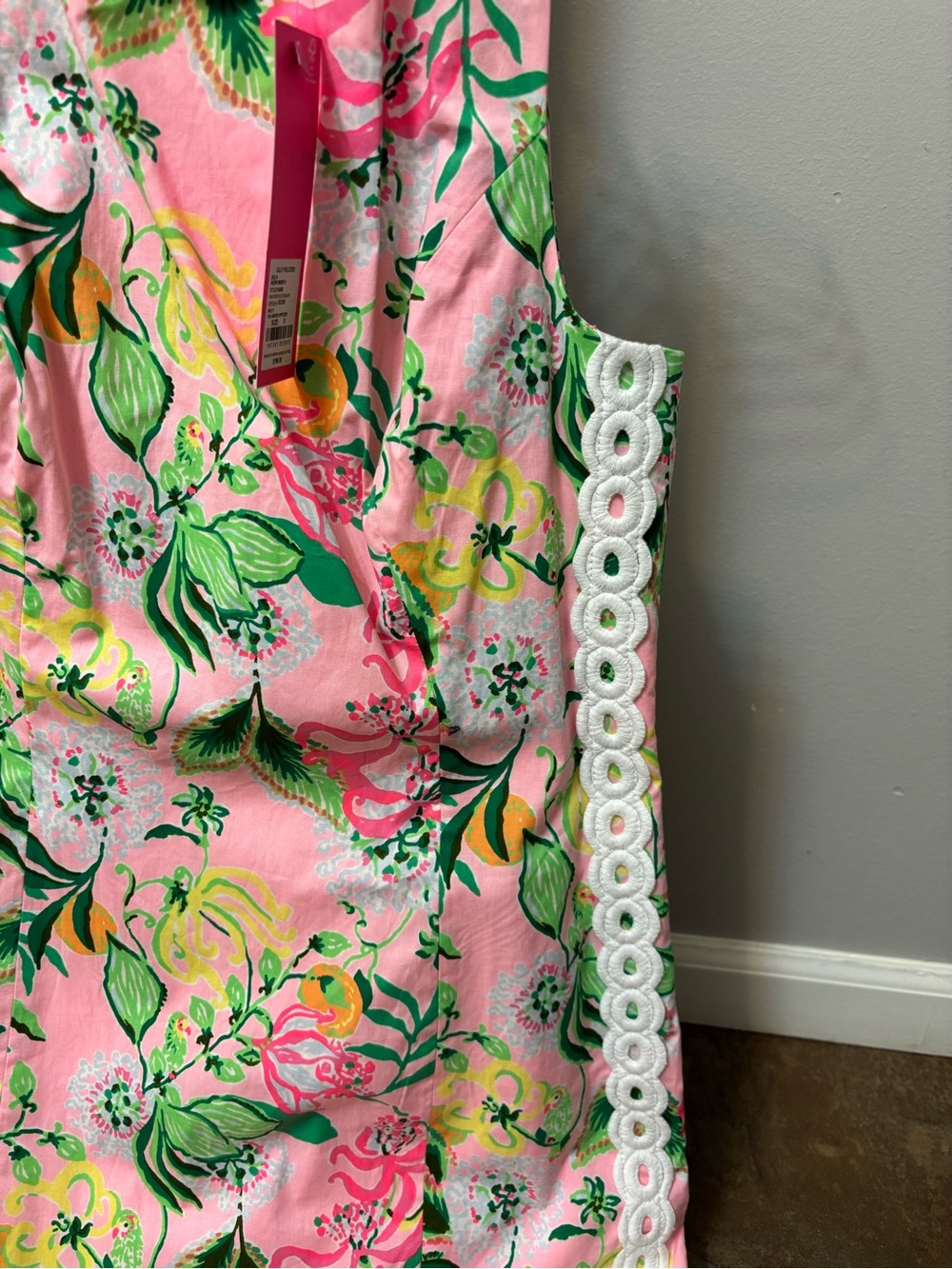 Lilly Pulitzer Pink Multi Floral Shift Dress - Picture 6 of 8
